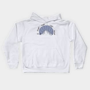 I simp for land shrimp Kids Hoodie